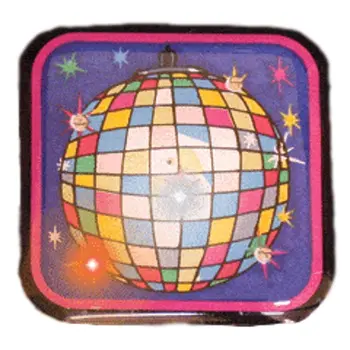 Disco Ball Flashing Body Light Lapel Pins