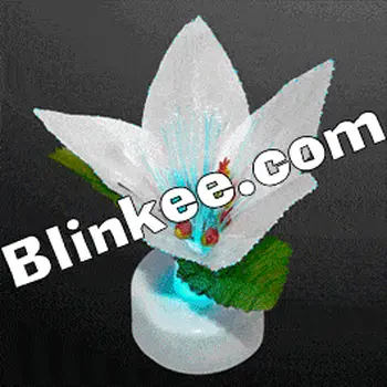 Fiber Optic Poinsettias Flowers