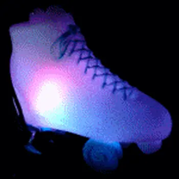 Flashing Roller Skate Charm Necklace