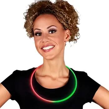 Glow Necklace Red and Green Pack of 25