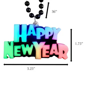 Color Changing Beaded Charm New Year Necklace