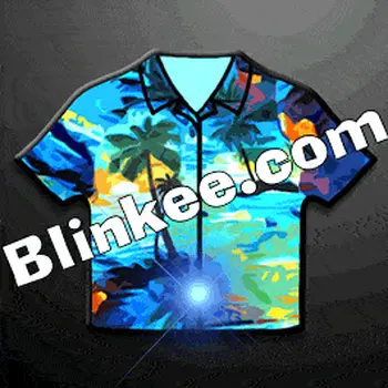 Hawaiian Shirt Flashing Body Light Lapel Pins