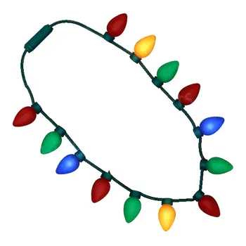 Huge Old School Wearable Christmas Light Bulb Necklace