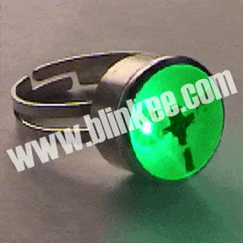Jade Jade Ring Flashing Body Light Lapel Pins