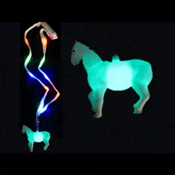 LED Horse Charm Necklace with Lightup Lanyard
