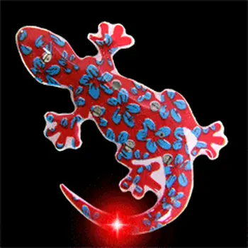 Lizard Flashing Body Light Lapel Pins