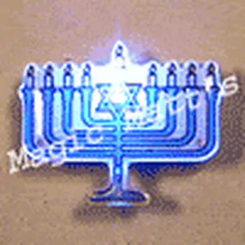 Menorah Flashing Body Light Lapel Pins