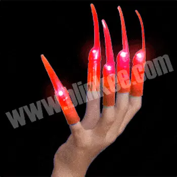 One Single Red LED Claw Fingernail