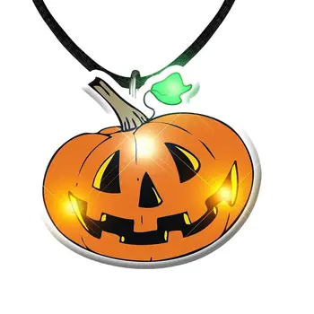 Pumpkin Necklace Flashing Body Light Necklace