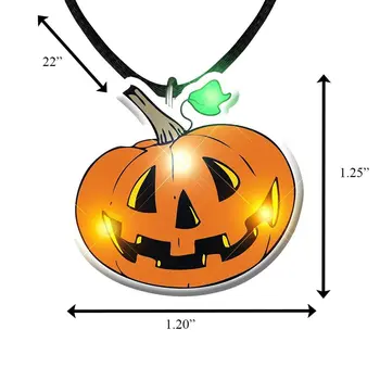 Pumpkin Necklace Flashing Body Light Necklace