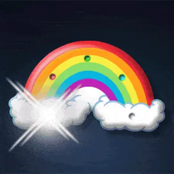 Rainbow Flashing Body Light Lapel Pins