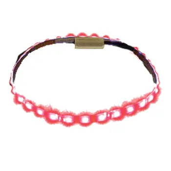 Red LED Flexible Light Strip Black Background