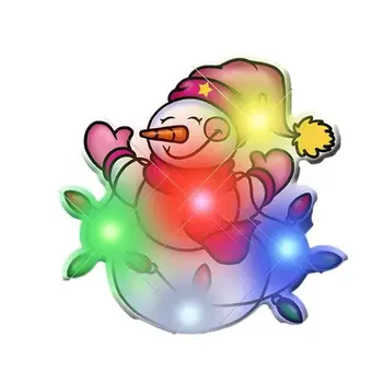 Assorted Christmas 1 Flashing Blinky Body Light Lapel Pins Pack of 25
