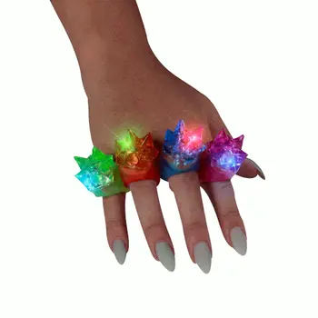 Soft Spike Flashing Rings Pack of 12