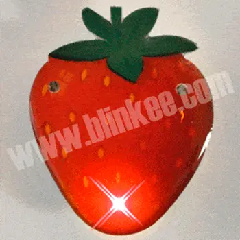 Strawberry Lapel Pin Flashing Body Light Lapel Pins