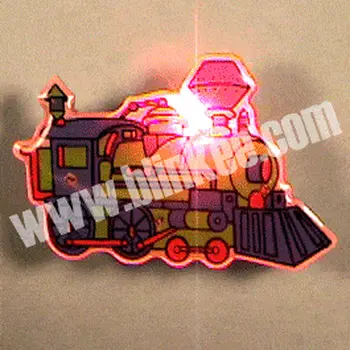 Train Flashing Body Light Lapel Pins