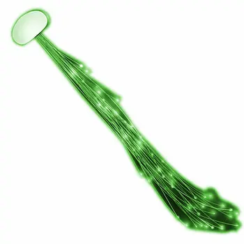 Sparkly Fiber Optic Hair Lights Green