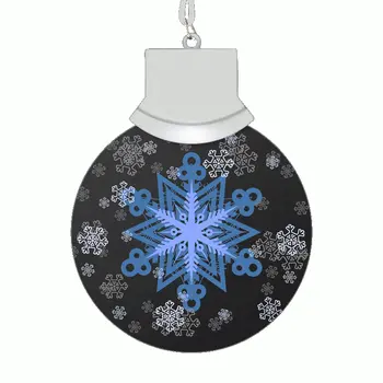 LED Let It Snow Animated Snowflake Necklace