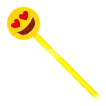 Glow Stick Smiling Heart Eyes Emoji Wand