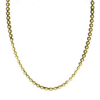 Smooth Round Opaque Bead Mardi Gras Necklace Gold Pack of 12