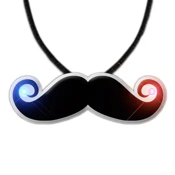 Mustache Necklace Flashing Body Light Necklace