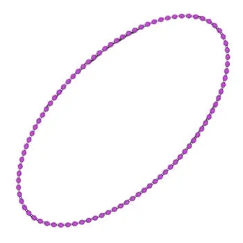 Smooth Round Opaque Bead Mardi Gras Necklace Purple Pack of 12