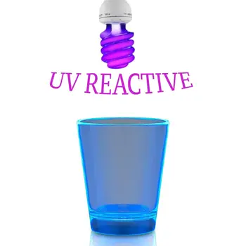 Glow In The Dark Shot Glass Blue