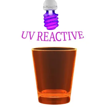 Glow In The Dark Shot Glass Orange