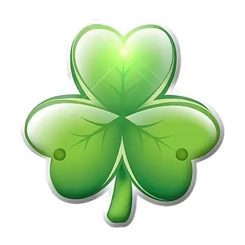 Luck of the Irish Shamrock Flashing Body Light Lapel Pins