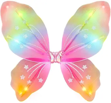 Light Up Rainbow Fairy Butterfly Wings