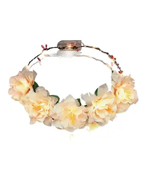 Light Up Floral Princess Woodland Fairy Halo Crown