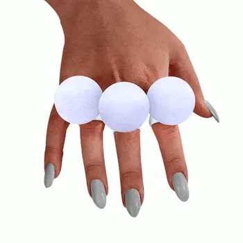 Huge Electronic White Orb Mood Flashing Rings