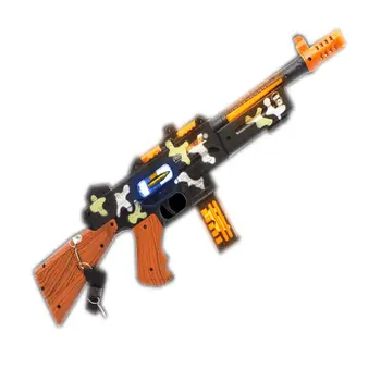 LED Double Grip Camo Toy Tommy Gun