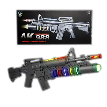 LED Light Up Multicolor Super AK 988 Toy Gun