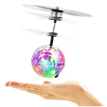 Flying Ball Drone Helicopter Crystal Ball LED Aircraft with Limit Sensor