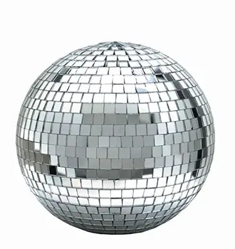 8 Inch Disco Mirror Ball Set with White LED Spotlight and Motor