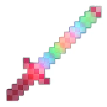 LED Pixelated Pink Warrior Sword