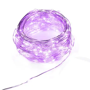 LED Wire String Lights Purple