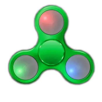 Green Metallic LED EDC Fidget Spinner