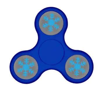 Light up Snowflake Blue Fidget Christmas Hand Spinner