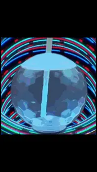 20 Ounce Multicolored Glass Ball Tumbler for Parties and Festivals