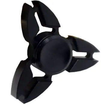 Black Split Tri Metal EDC Fidget Spinner
