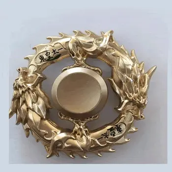 Gold Toned Metal Dragon EDC Fidget Spinner