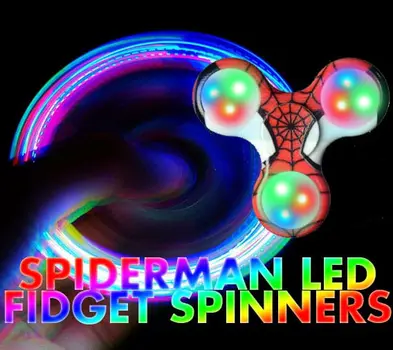 Light Up Pad Spider Fidget Finger Spinner