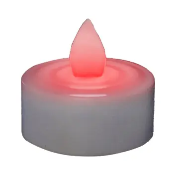 Artificial Tea Light Red Candle Safe and Realistic Powered Flameless Perfect for All Occasions