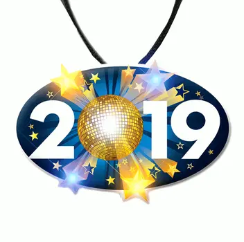 2019 Charm New Years Eve Lanyard Necklace