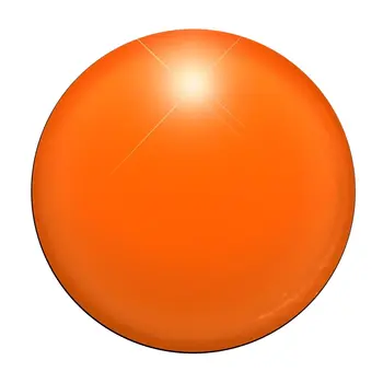 Light Up Round Badge Pin Orange