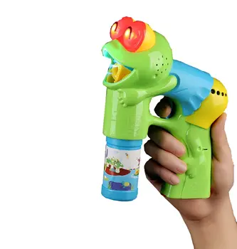 Light Up Frog Bubble Blaster Gun