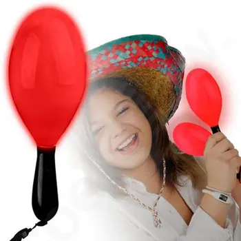 Light Up Red 7 Inch Maracas