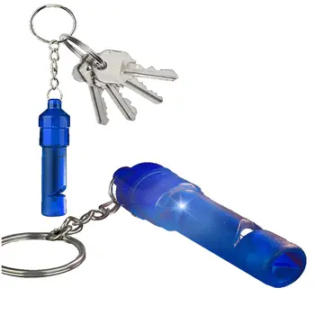 LED Whistle Key Chain Blue